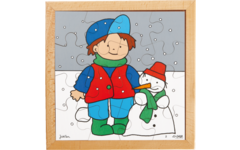 Rolf Puzzels - Puzzel winter, 16 stukjes