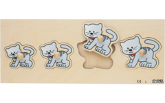 Rolf Puzzels - Inlegplankserie klein-groot dieren