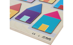 Rolf Puzzels - Reliëfpuzzelserie: ontdek de kleur en grootte, 2 stuk