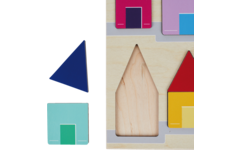 Rolf Puzzels - Reliëfpuzzelserie: ontdek de kleur en grootte, 2 stuk