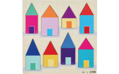 Rolf Puzzels - Reliëfpuzzelserie: ontdek de kleur en grootte, 2 stuk
