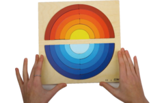 Rolf Puzzels - Reliëfpuzzelserie: ontdek de kleur en grootte, 2 stuk