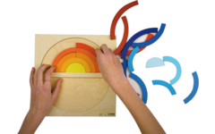 Rolf Puzzels - Reliëfpuzzelserie: ontdek de kleur en grootte, 2 stuk