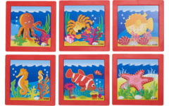 Rolf Puzzels - Puzzelserie zeedieren, kunststof