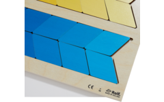 Rolf Puzzels - Puzzel kleurnuance rood, geel, blauw, 36 stukjes