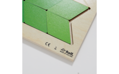 Rolf Puzzels - Puzzel kleurnuance oranje, paars en groen, 36 stukjes