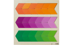 Rolf Puzzels - Puzzel kleurnuance oranje, paars en groen, 36 stukjes