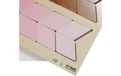 Rolf Puzzels - Puzzel kleurnuance grijs, bruin, roze, 36 stukjes