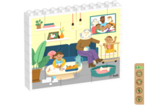 Rolf More - Verticale puzzel woonkamer