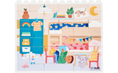 Rolf More - Verticale puzzel Slaapkamer