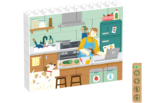 Rolf More - Verticale puzzel Keuken