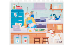 Rolf More - Verticale puzzel Keuken
