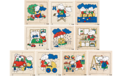 Rolf Puzzels - Puzzelserie bezige muizen, 3x4, 3x6 %4x9 stukjes
