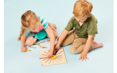 Rolf Puzzels - Reliëfpuzzel ontdek de grootte - regenboogstralen - 15 stukjes
