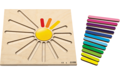 Rolf Puzzels - Reliëfpuzzel ontdek de grootte - regenboogstralen - 15 stukjes