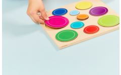 Rolf Puzzels - Reliëfpuzzel ontdek de grootte - bubbels - 10 stukjes