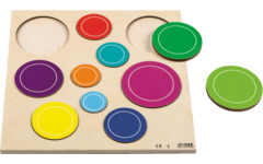 Rolf Puzzels - Reliëfpuzzel ontdek de grootte - bubbels - 10 stukjes