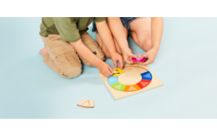 Rolf Puzzels - Reliëfpuzzel ontdek de kleur en vorm - regenboogkring - 16 stukjes