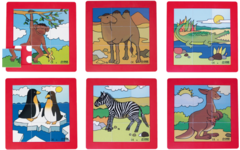 Rolf Puzzels - Puzzelserie dierentuindieren, kunststof