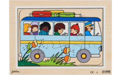 Rolf Puzzels - Puzzelserie transport 1, 12 stukjes per puzzel