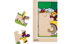 Rolf Puzzels - Puzzelserie transport 2, 12 stukjes per puzzel