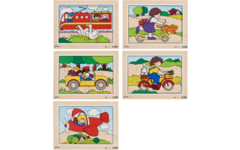 Rolf Puzzels - Puzzelserie transport 2, 12 stukjes per puzzel