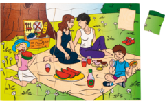 Rolf Puzzels - Puzzel aan het picknicken, 32 stukjes