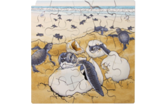 Rolf Connect - Groeipuzzel schildpad 28 x 28 cm 4-lagen 86 stukjes