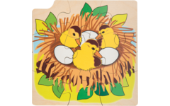Rolf Puzzels - Groeipuzzel eend, 4 lagen, 36 stukjes