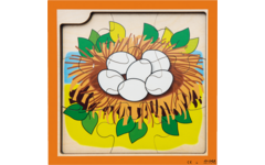 Rolf Puzzels - Groeipuzzel eend, 4 lagen, 36 stukjes
