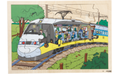 Rolf Puzzels - Inkijkpuzzel trein, 60 stukjes
