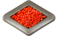 Rolf More - Cilinderkralen oranje, kunststof, 500 stuks, 8 mm