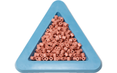 Rolf More - Cilinderkralen zalm-beige, kunststof, 500 stuks, 8 mm