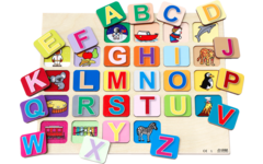 Rolf Puzzels - Puzzelserie van de a-Z spellen (kleine en grote letters), 2 stuks