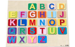 Rolf Puzzels - Puzzelserie van de a-Z spellen (kleine en grote letters), 2 stuks