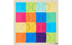 Rolf Puzzels - Reliëfpuzzel kleurenduo’s, 12 stukjes