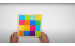 Rolf Puzzels - Reliëfpuzzel kleurenduo’s, 12 stukjes