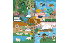 Rolf Puzzels - Puzzel landen Australië, 81 stukjes