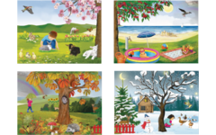 Rolf Puzzels - Puzzelserie verticaal Seizoenen