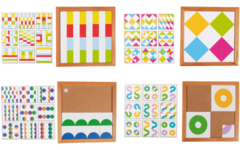 Rolf More - Geometrische vormenlotto's set van 4 stuks
