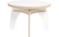 Rolf More - Ronde tafel, wit, hoogte C3 (59 cm)