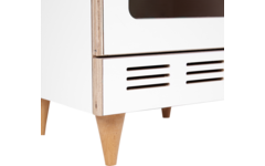 Rolf More - Oven wit met blank gelakte accenten
