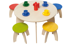 Rolf More - Kruk Rondo kleuteruitvoering naturel hoogte 30 cm ongemonteerd