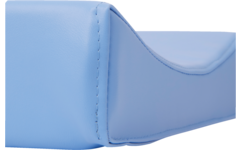 Rolf More - Poppen aankleedkussen 32 cm breed en 50 cm lang, blauw