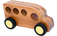 Auto's van bamboo, set van 4