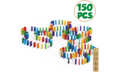 BiOBUDDi Domino 150, mix van 6 kleuren, inclusief 10 figuren