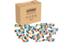 BiOBUDDi Domino 500 mix van 6 kleuren, inclusief 10 figuren