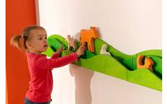 Speellijst natuur voor aan de muur voor speeldieren, groen