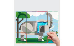 Coblo Toppers Safari Dieren, set van 60 stuks