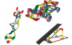 K'nex 78620 techniek wielen,assen en hellende vlakken 221 onderdelen